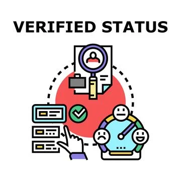User verification status and quality rating process イラスト素材