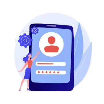 User verification vector concept metaphor Stock Illustration