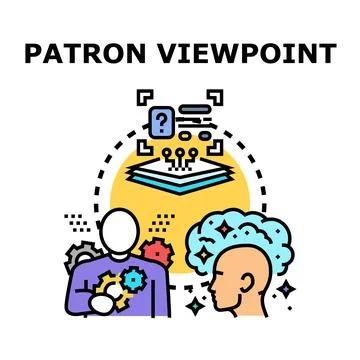 User viewpoint analyzing customer experience innovation process Illustrazione stock