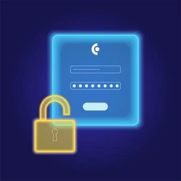 Username and password Illustrazione stock