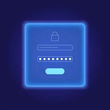 Username and password Stockillustratie