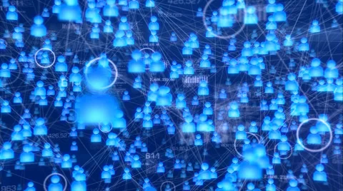 Users and communications. Stock Footage 68848580