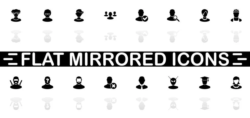 Users Avatar - Flat Vector Icons Stock Illustration