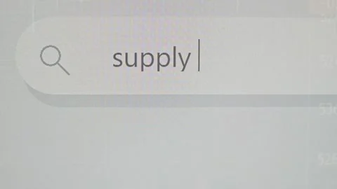 Users explore search queries focused on supply crisis and energy resource Stockbeeldmateriaal 337552203