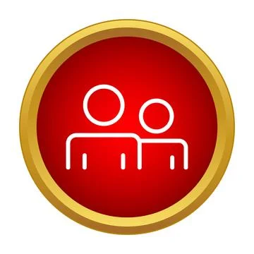Users group icon representing social network community connections 스톡 일러스트