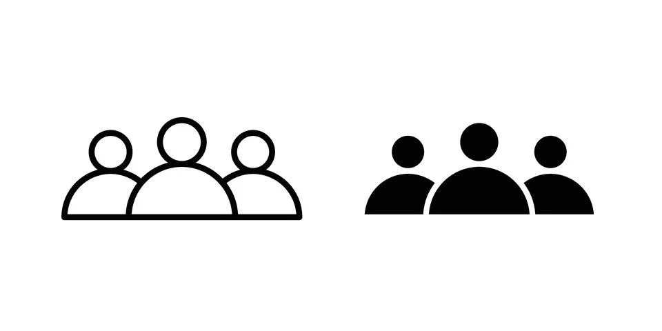 Users icon concept. best for web design Illustrazione stock