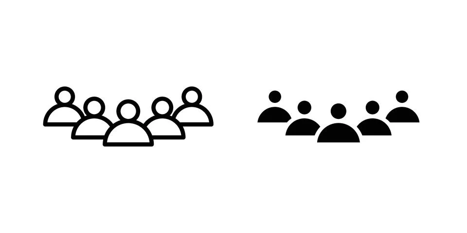 Users icon Illustration Eps10 for web or app Stock Illustration