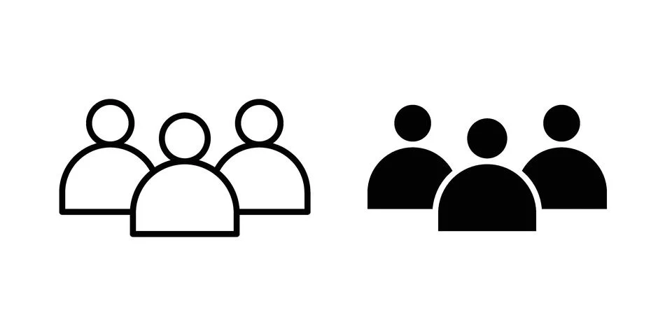 Users icon or illustration vector symbols Stock Illustration