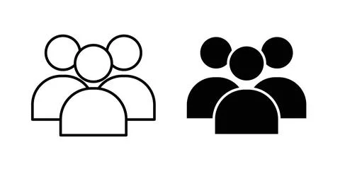 Users icon vector art Illustrations Stock Illustration