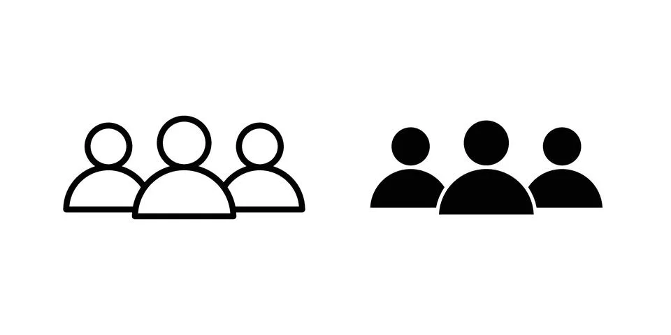 Users icon vector design illustrations Stock Illustration