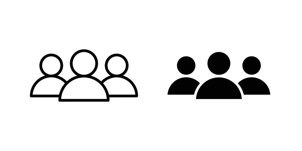 Users icon vector design illustrations Stock Illustration