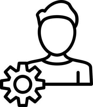 Users Line Icon Design Stock Illustration