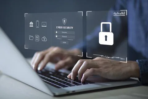 Users online security check system. Access the authentication system to use a Stock Photos