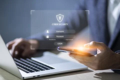 Users online security check system. Access the authentication system to use.. Stock Photos