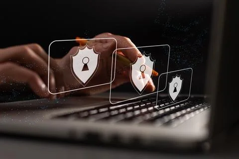Users online security check system. Access the authentication system to use an Foto stock