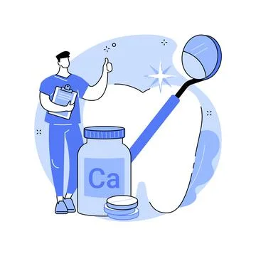 Uses of Calcium abstract concept vector illustration. Stock Illustration