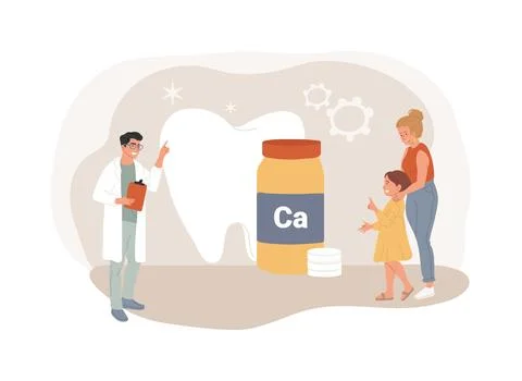 Uses of Calcium isolated concept vector illustration. イラスト素材