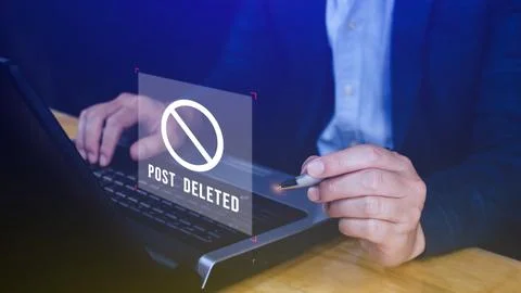 Uses a computer laptop touching social media on a virtual screen, but the p.. Stock Photos