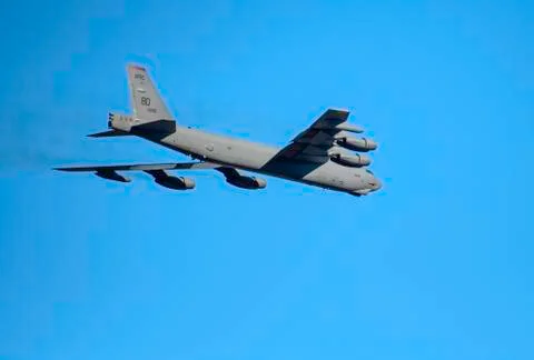 U.S.A.F. B-52 bomber Stock Photos