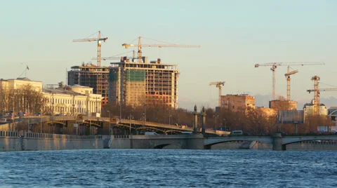 Ushakovsky Bridge Stock Footage 37260038