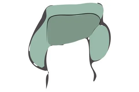 Ushanka Earflap Winter Hat Doodle Illustration Illustration