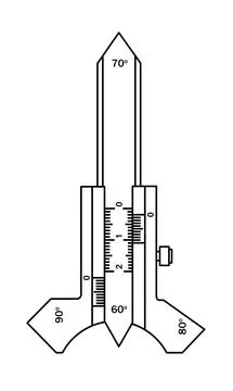 Usherov-Marshak template Illustrazione stock