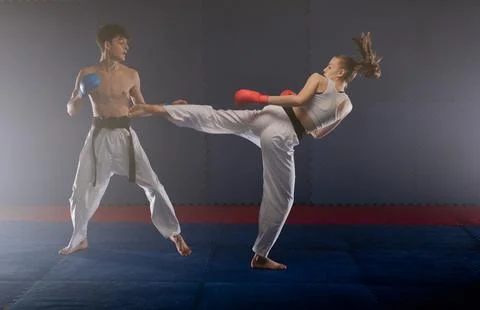 Ushiro Kakato practice Stock Photos