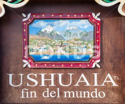 Ushuaia Fin Del Mundo Stock Photos