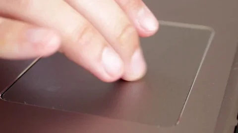 Usind touchpad close Stock Footage 76680534