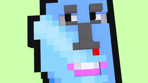 Using 3D software to create a punk style avatar for an NFT series Stock Footage 169635748