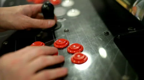 Using Arcade Controller Stock-Footage 603346