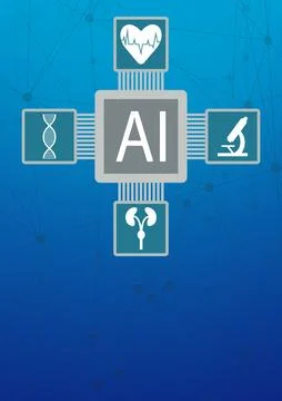 Using artificial intelligence in medicine for early diagnosis of diseases 스톡 일러스트