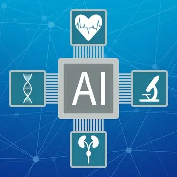 Using artificial intelligence in medicine for early diagnosis of diseases 스톡 일러스트