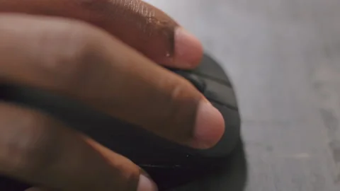 Using Black Computer Mouse Stock-Footage 150598296