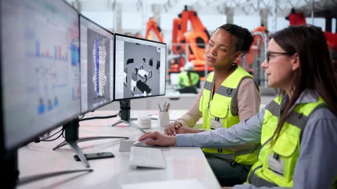 Using CAD Software For 3D Modeling And Design Stock Footage 330252669
