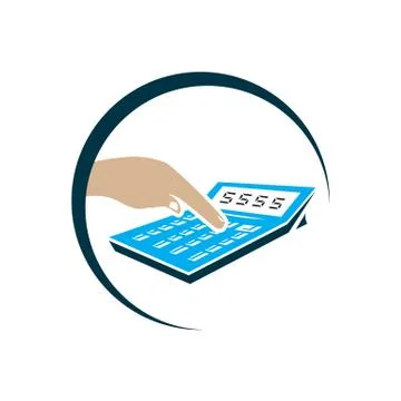 Using calculator icon Illustrazione stock