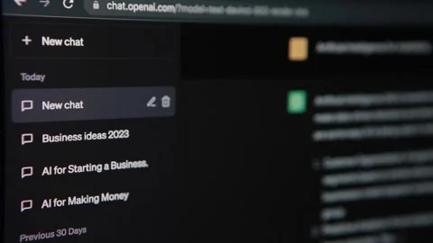 Using Chat GPT Artificial Intelligence Video stock 240576476