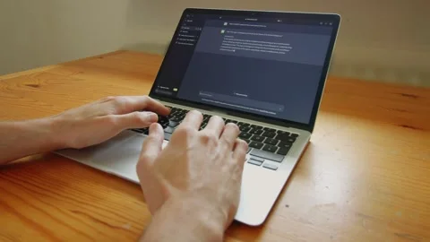 Using ChatGPT To Generate A Book And Use Its Artificial Intelligence Stock Footage 242697940