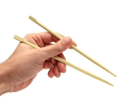Using chopsticks Stock Photos