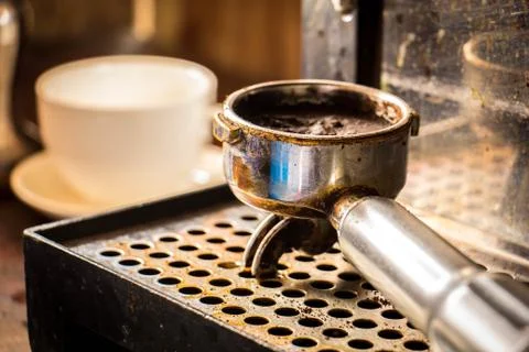 Using coffee Stock-Fotos