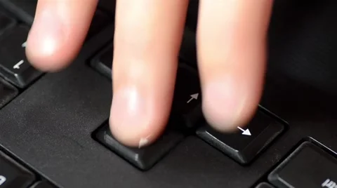 Using Computer Arrow Keys Stock Footage 54109915