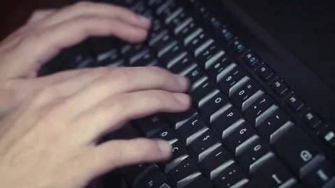 Using Computer Keyboard Stock Footage 73887118