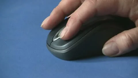 Using Computer mouse 스톡 동영상 10856084