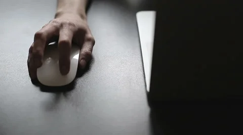 Using a computer mouse Stock Footage 49713096