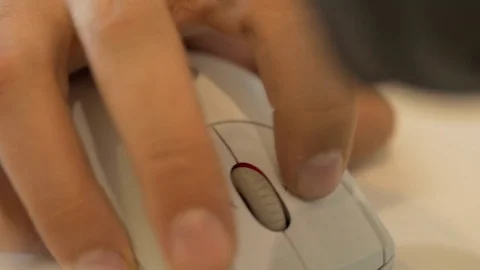 Using A Computer Mouse Stock Footage 76166605