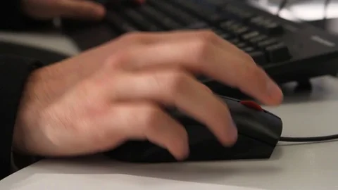 Using computer mouse Stock Footage 77052821