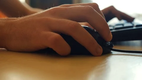 Using a computer mouse Stock Footage 87081550
