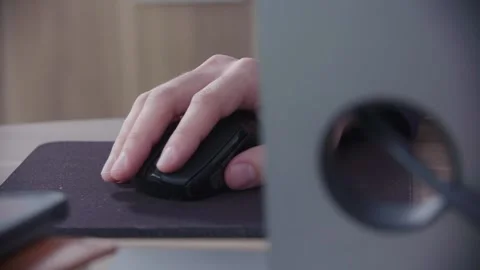 Using the computer mouse Stock Footage 139719701