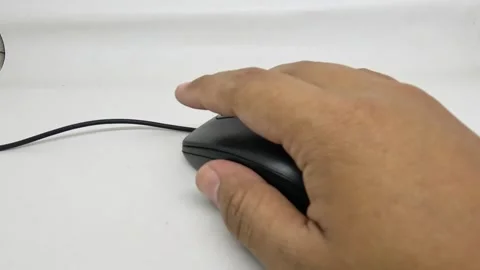 Using a computer mouse Stock Footage 284538325