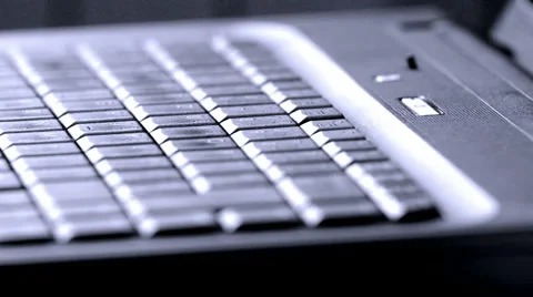 Using computer at night - surfing the web Video stock 1090250